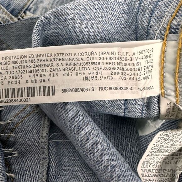 Zara Women's Denim Skirt with Stripe down the side size Small - Picture 8 of 8